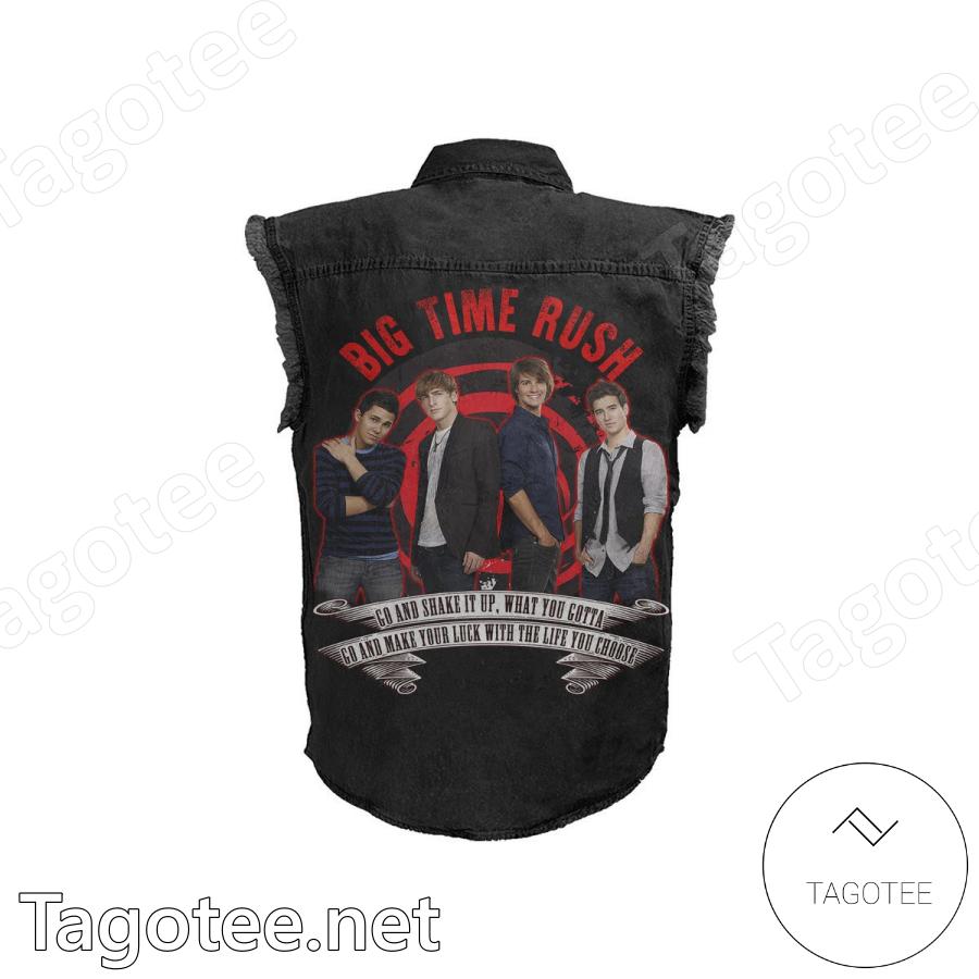 Big Time Rush Go And Shake It Up Sleeveless Denim Jacket a