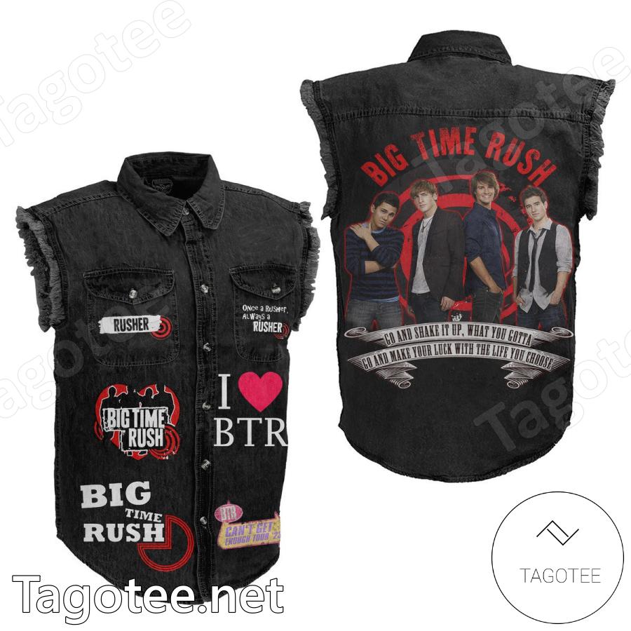 Big Time Rush Go And Shake It Up Sleeveless Denim Jacket