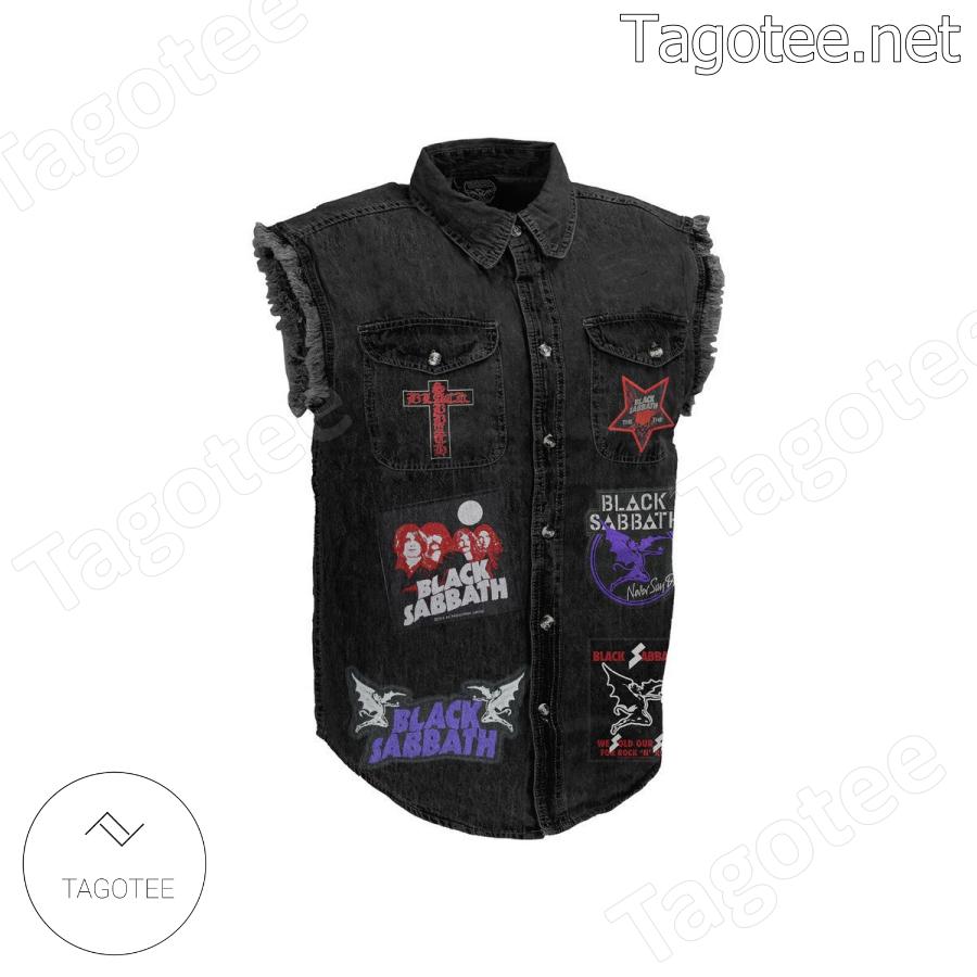 Black Sabbath The Lover Of Life's Not A Sinner Sleeveless Jean Jacket a