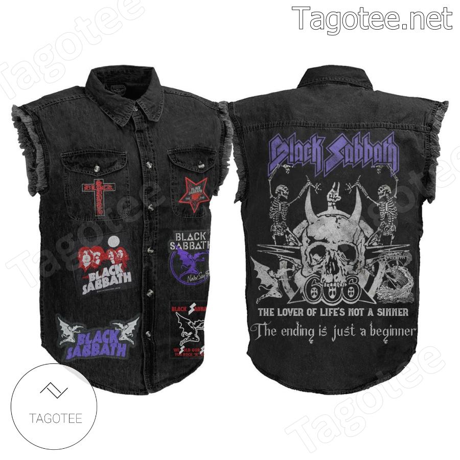 Black Sabbath The Lover Of Life's Not A Sinner Sleeveless Jean Jacket