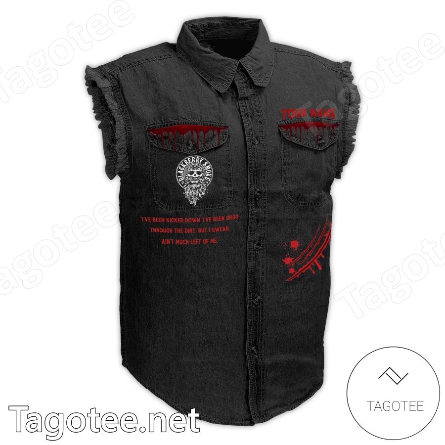 Blackberry Smoke Rock And Roll World Tour Denim Jean Vest a