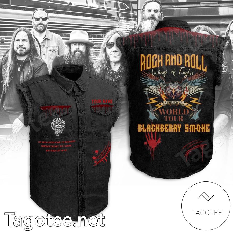 Blackberry Smoke Rock And Roll World Tour Denim Jean Vest