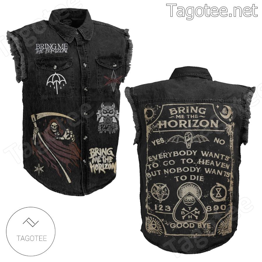 Bring Me The Horizon Everybody Wants To Go To Heaven Sleeveless Jean Jacket