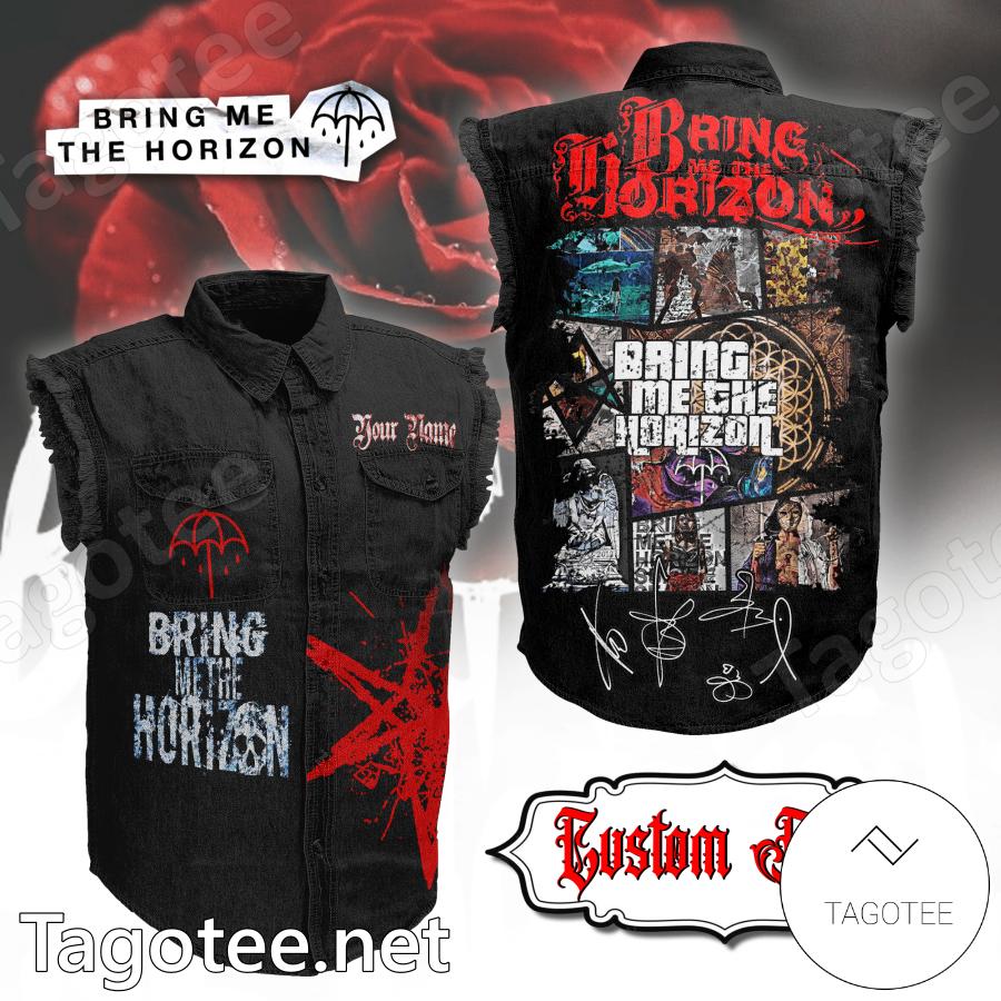 Bring Me The Horizon Personalized Sleeveless Denim Jacket