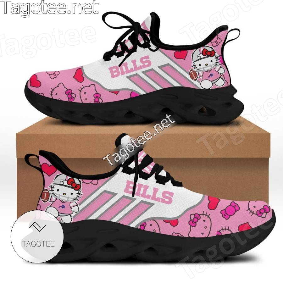 Buffalo Bills NFL Hello Kitty Girl Running Sneakers a