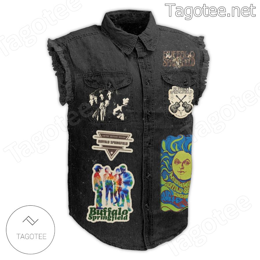 Buffalo Springfield What's That Sound Sleeveless Denim Jacket a