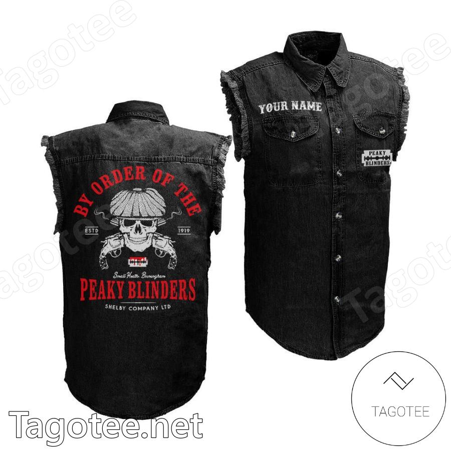 By Order Of The Peaky Blinders Personalized Sleeveless Denim Jacket