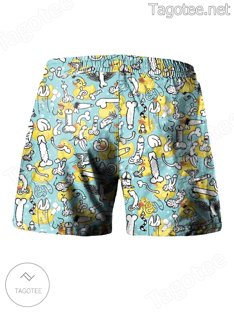 Cartoon Duck And Pennis Beach Shorts a