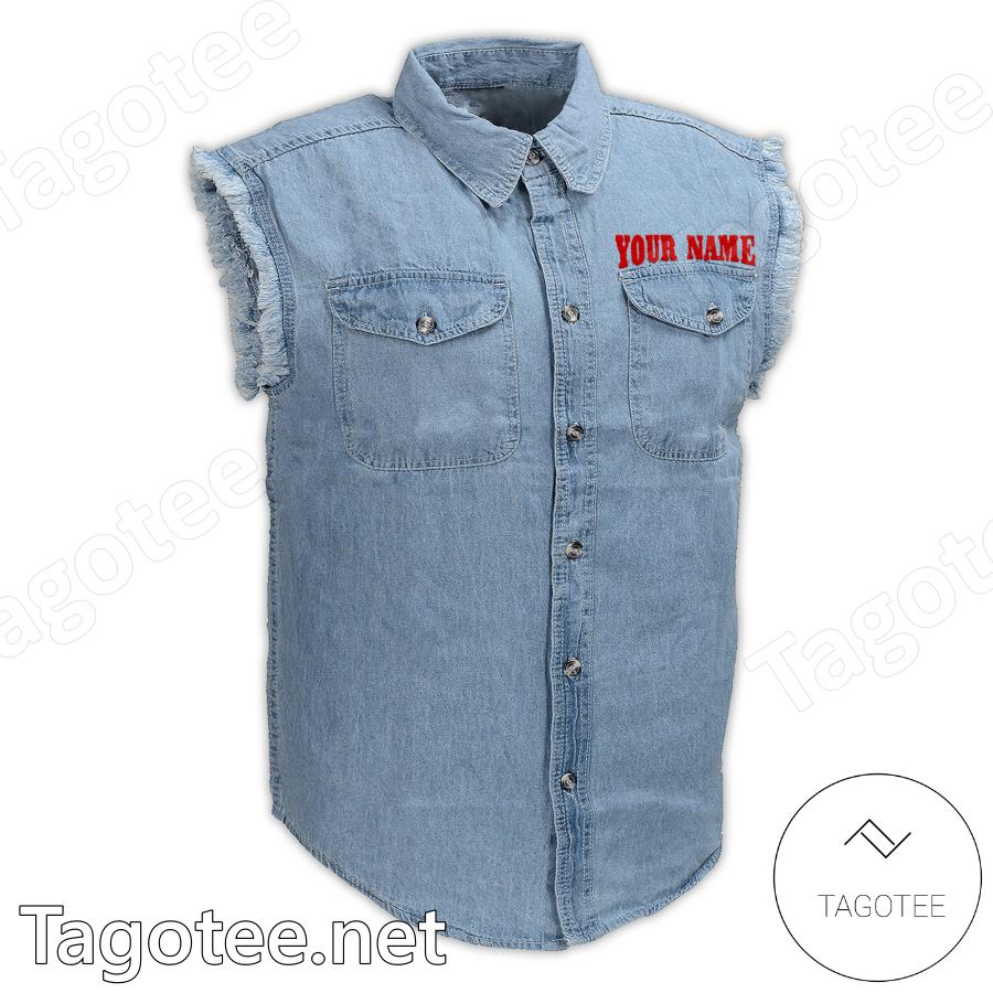 Chelsea Grin World Tour 2023 Whiskey Personalized Sleeveless Denim Jacket a