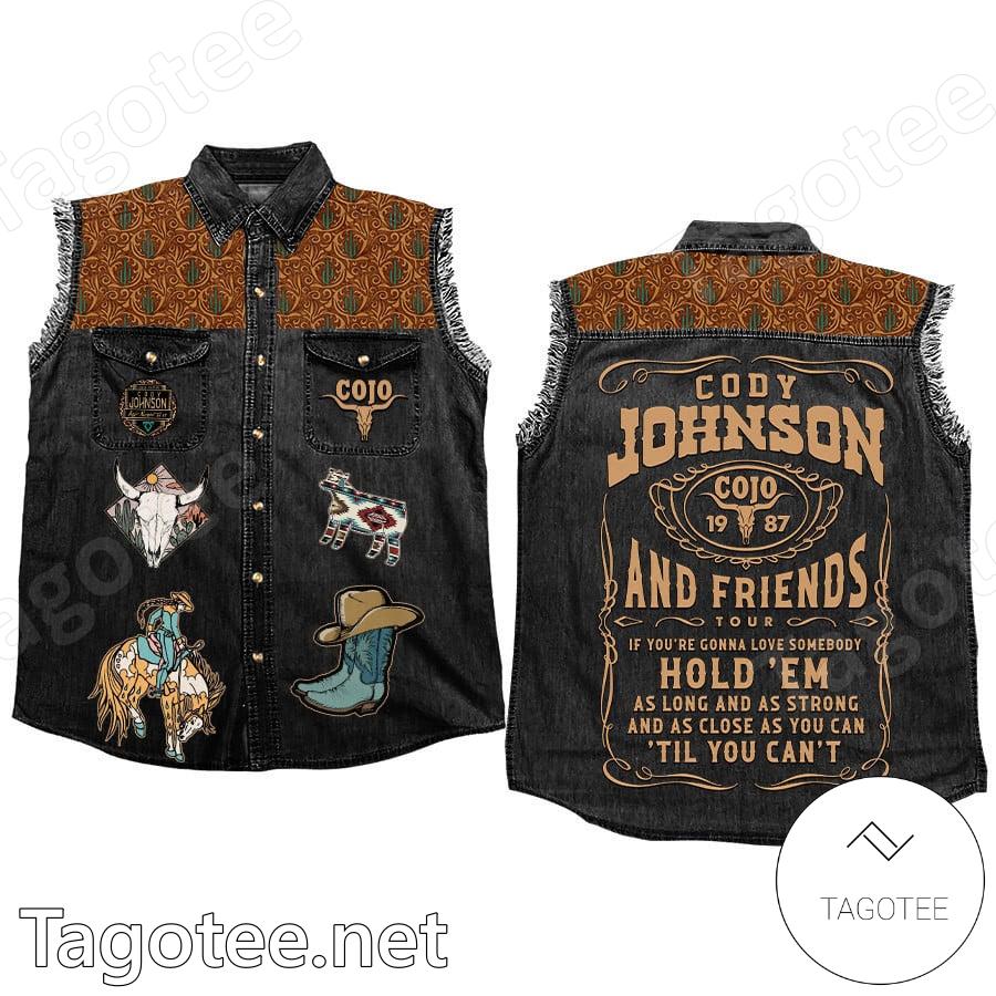 Cody Johnson And Friends Tour Denim Jean Vest a