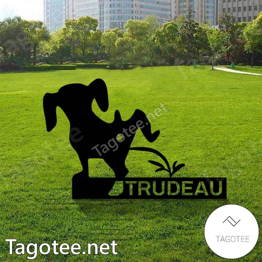 Dachshund Trudeau Canada Yard Sign