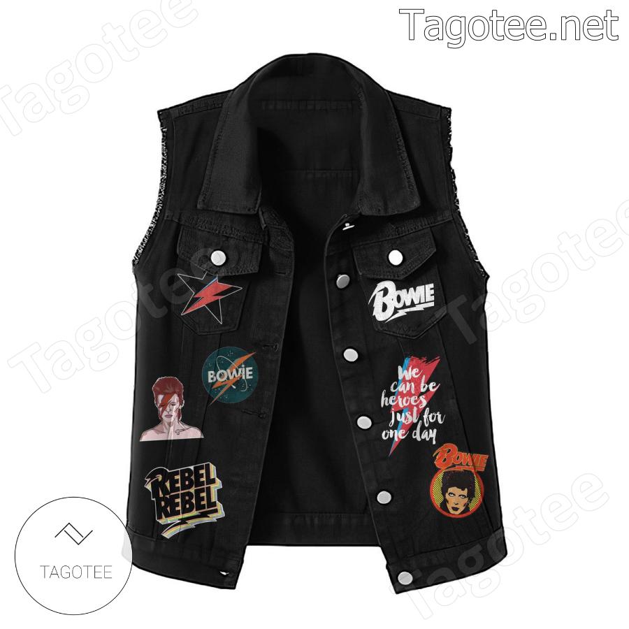 David Bowie Hot Tramp I Love You So Denim Vest Jacket a