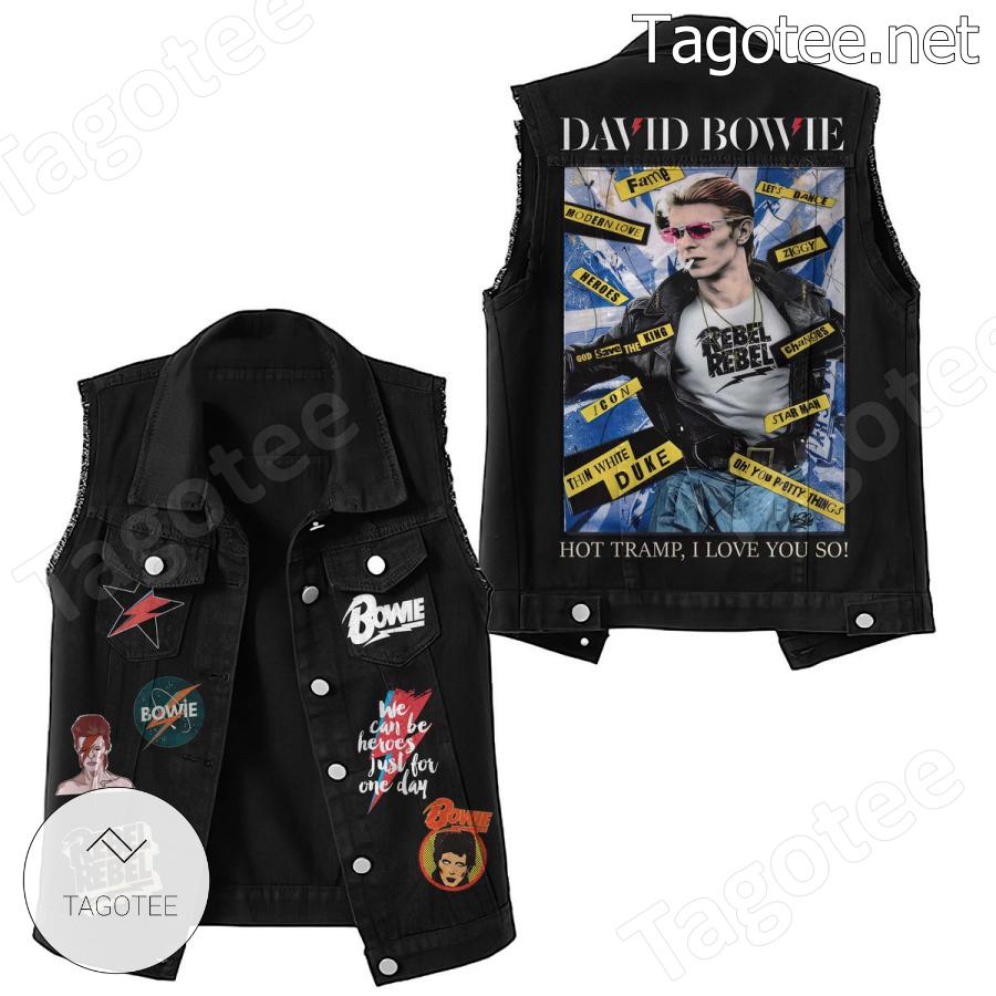 David Bowie Hot Tramp I Love You So Denim Vest Jacket