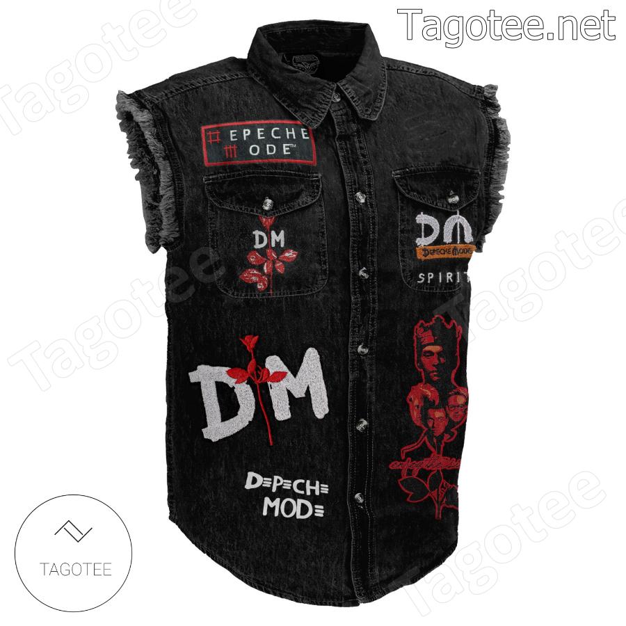 Depeche Mode Memento Mori Waiting For The Night Sleeveless Jean Jacket a