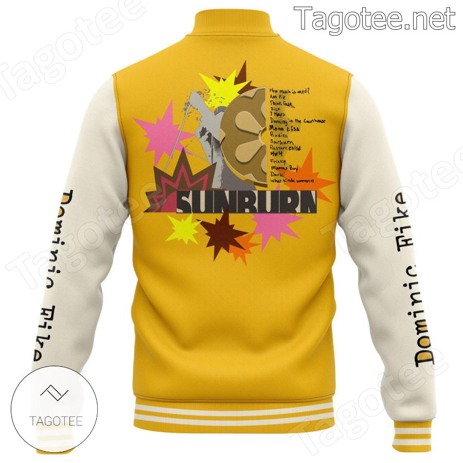 Dominic Fike Sunburn Baseball Jacket a