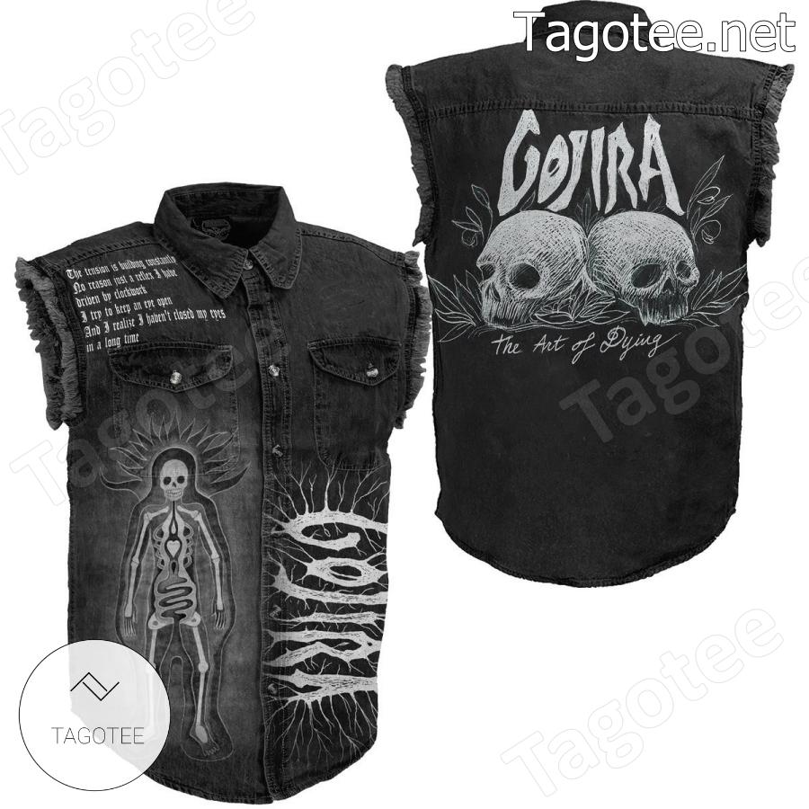 Gojira The Art Of Dying Sleeveless Denim Jacket