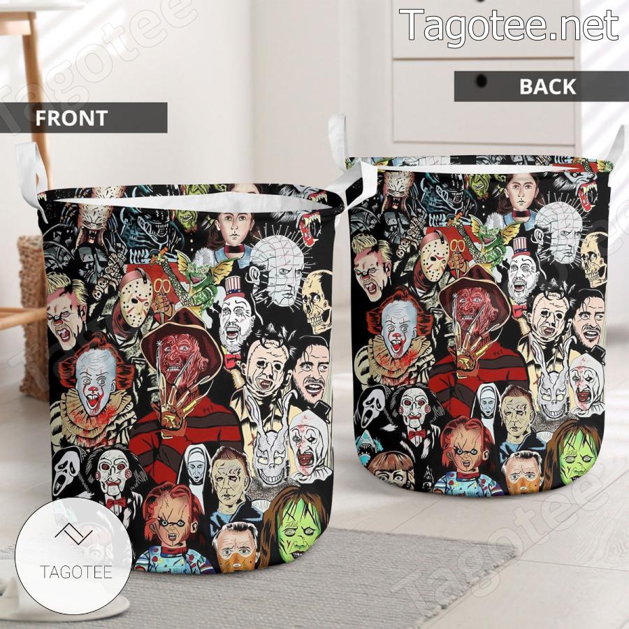 Halloween Horror Movie Characters Laundry Basket