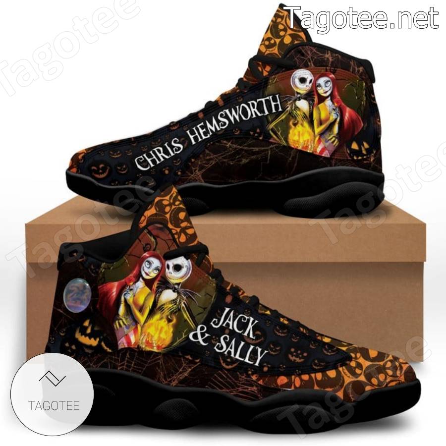 Halloween Jack And Sally Chris Hemsworth Air Jordan 13 Shoes