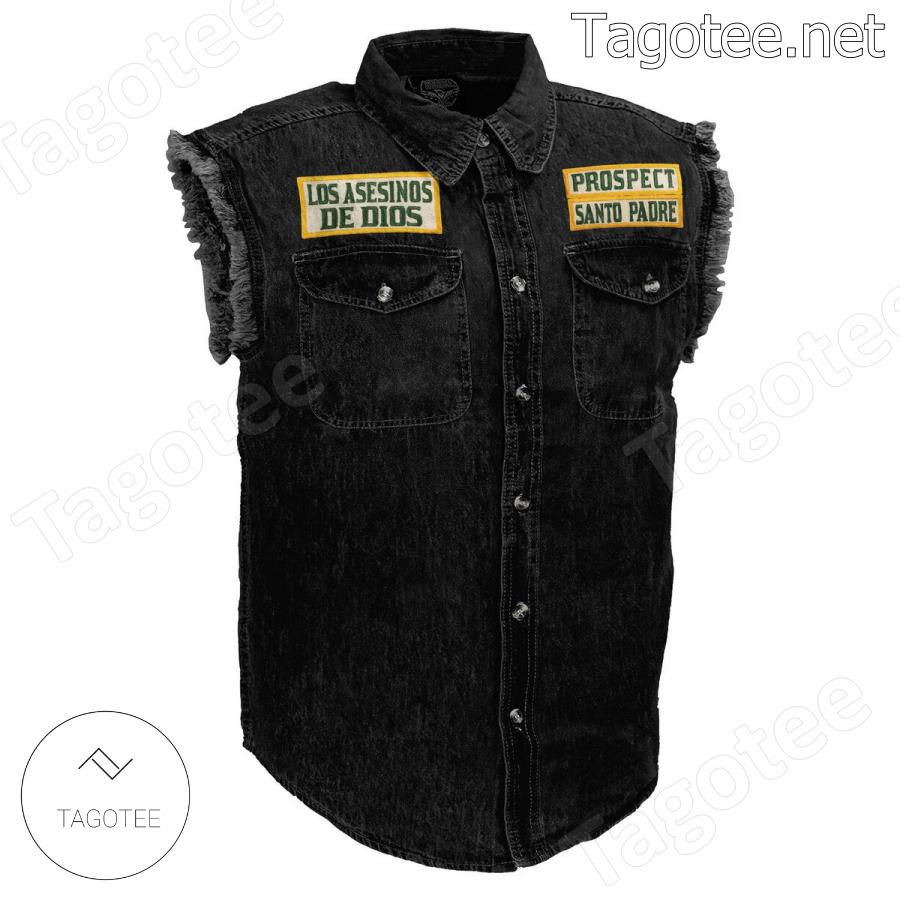 Mayans Mc Southern Cali Sleeveless Denim Jacket a