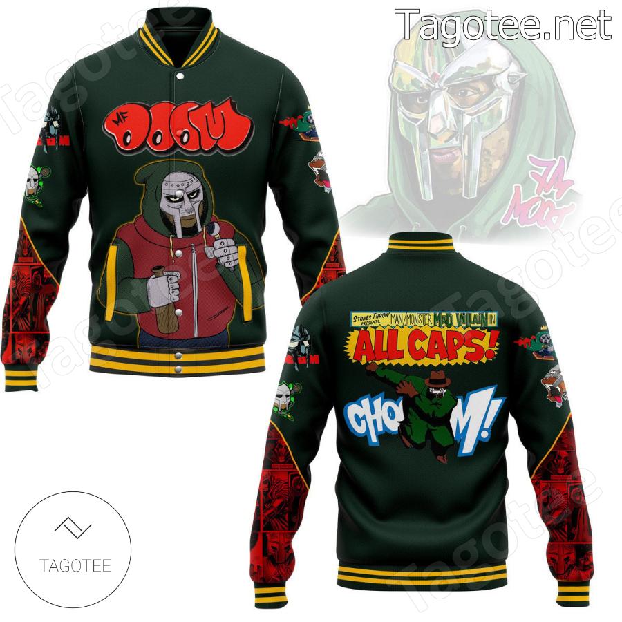 Mf Doom All Caps Baseball Jacket