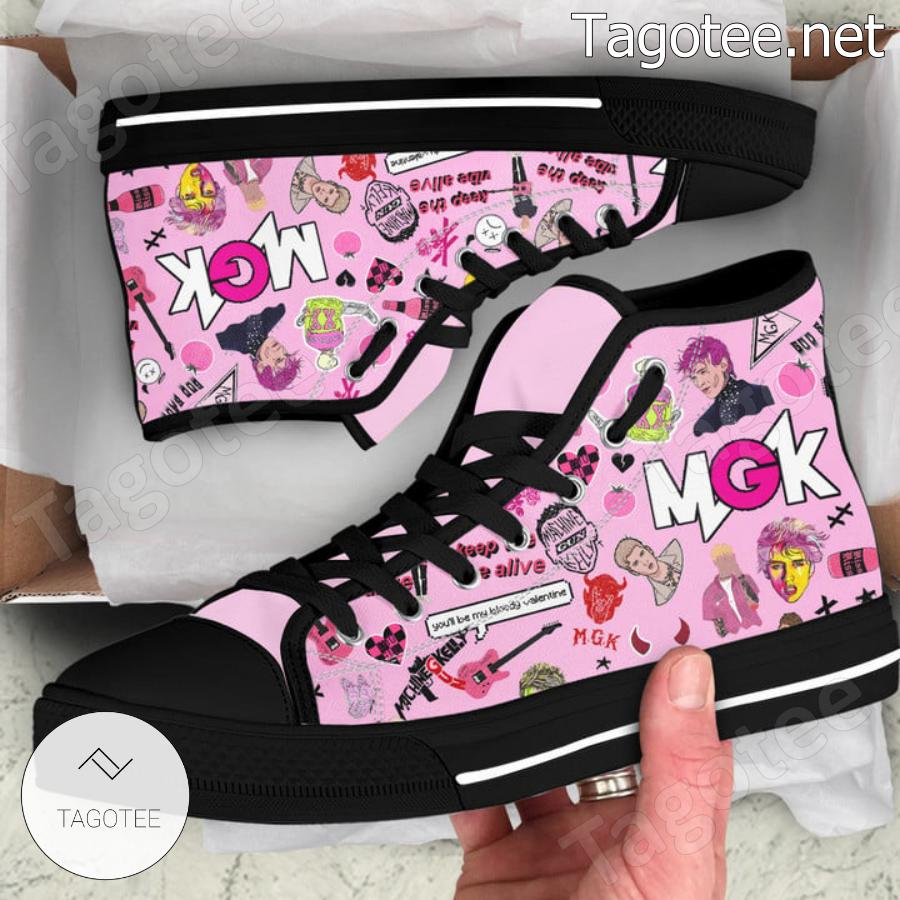 Mgk Machine Gun Kelly High Top Shoes a