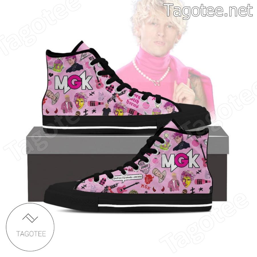 Mgk Machine Gun Kelly High Top Shoes