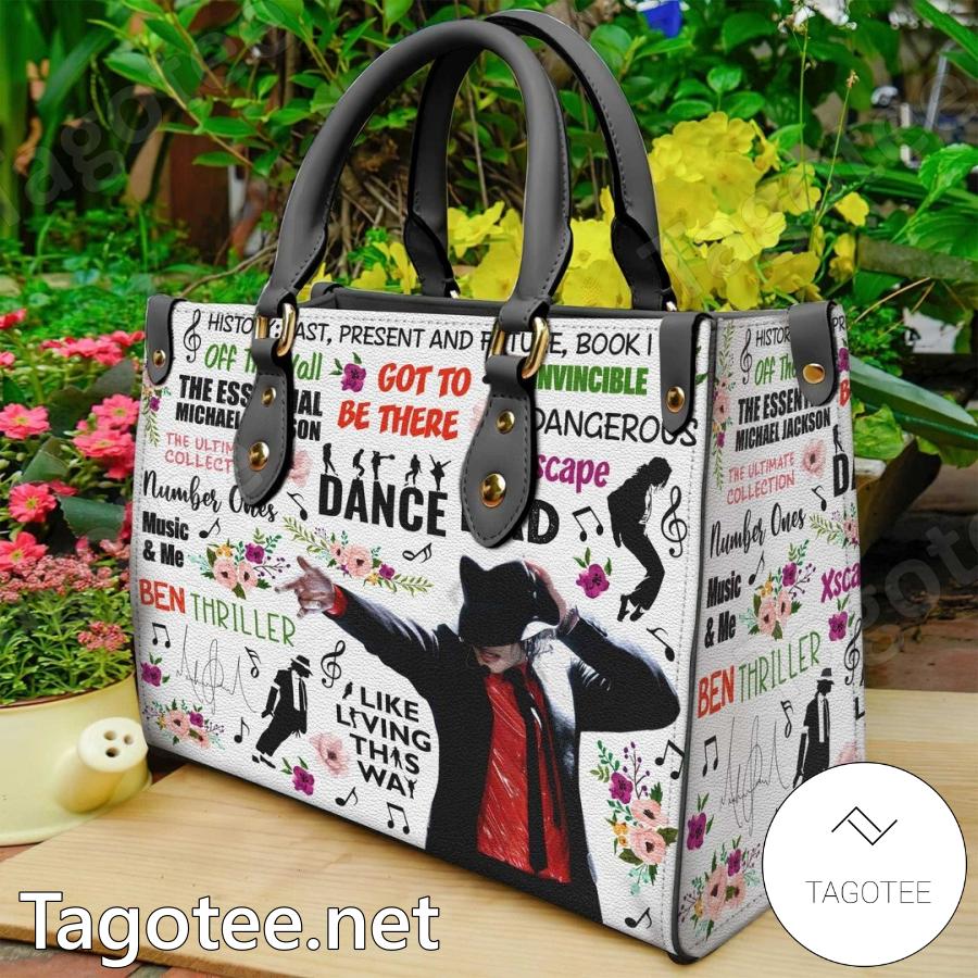 Michael Jackson Music Pattern Handbags a