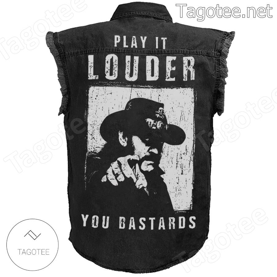 Motorhead Born To Lose Live To Win Sleeveless Denim Jacket a