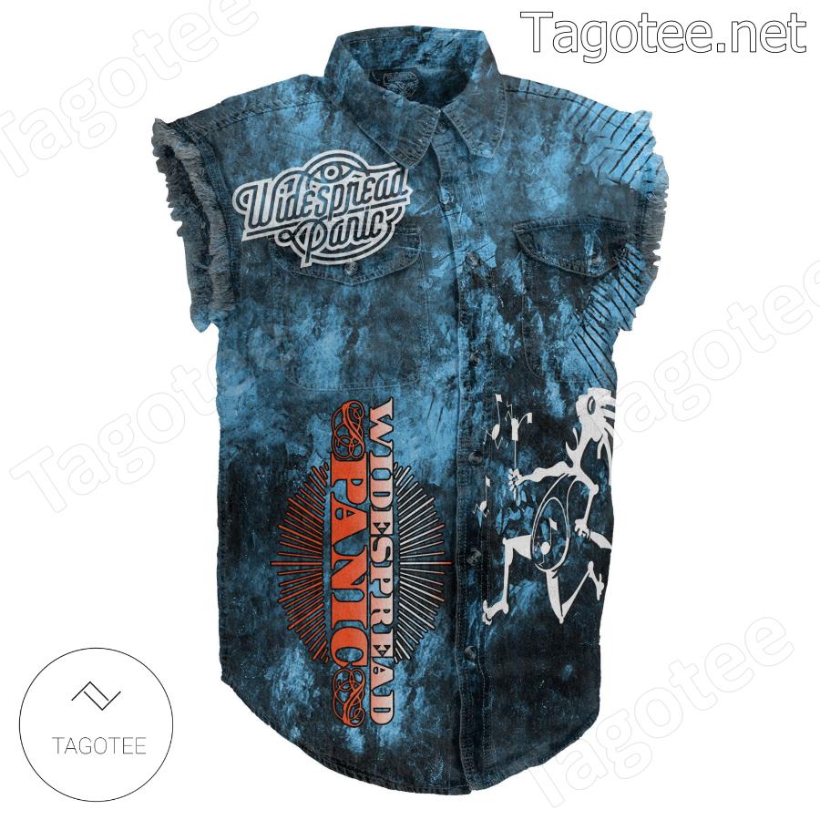 Widespread Panic Sleeveless Denim Jacket a