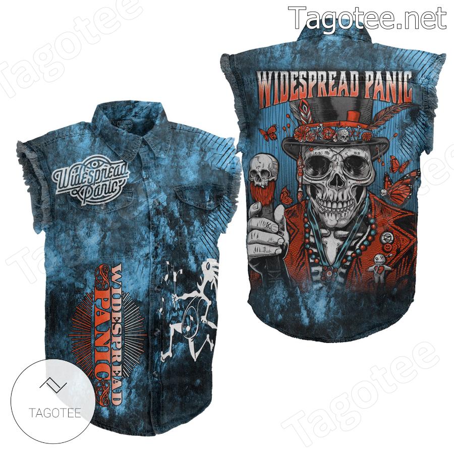 Widespread Panic Sleeveless Denim Jacket