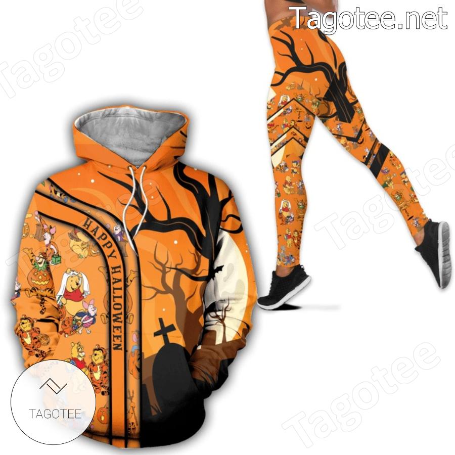 Winnie The Pooh Happy Halloween Hoodie And Leggings