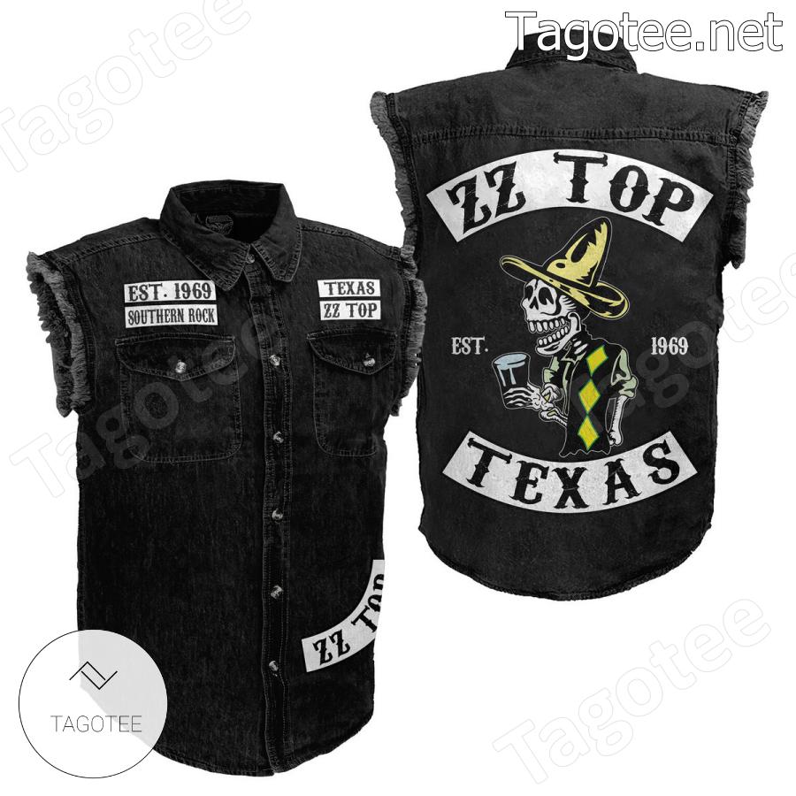 Zz Top Texas Sleeveless Denim Jacket