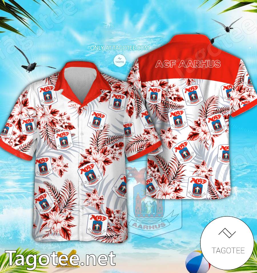 Aarhus Danish Superliga Hawaiian Shirt - EmonShop