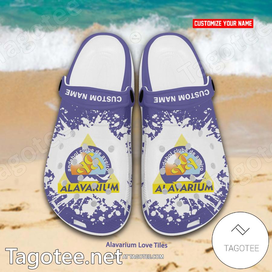 Alavarium Love Tiles Handball Crocs Clogs - BiShop a