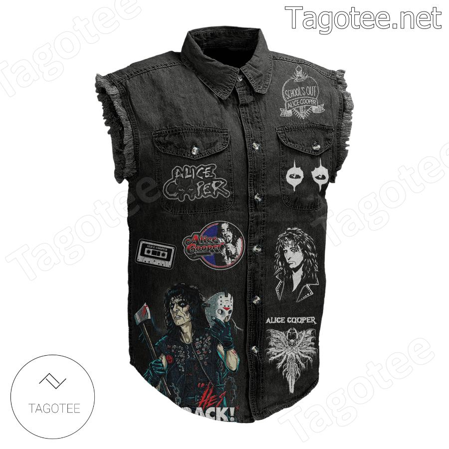 Alice Cooper  No More Mr. Nice Guy Denim Jean Vest a