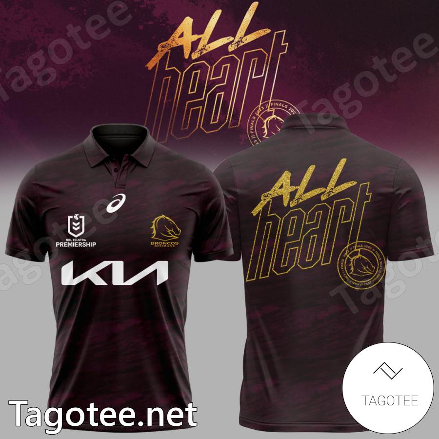 All Heart Finals 2023 Brisbane Broncos Polo Shirt