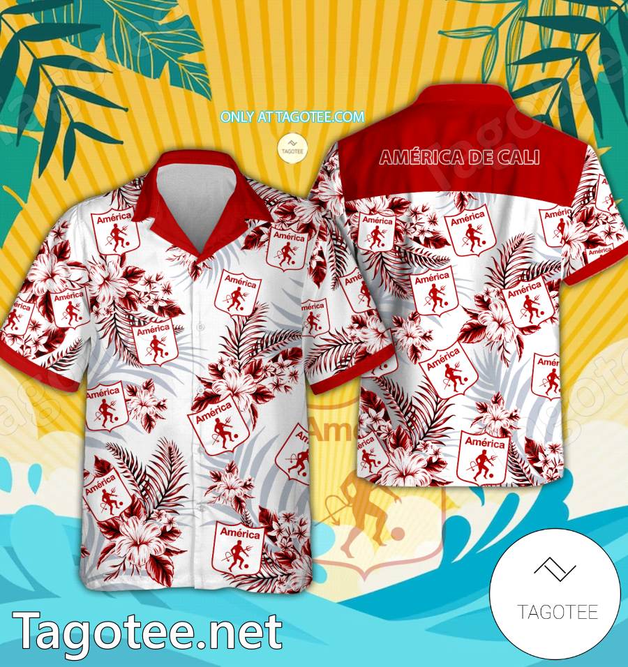 America de Cali Danish Superliga Hawaiian Shirt - EmonShop