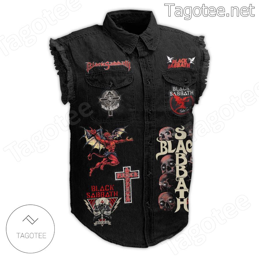 Black Sabbath We Sold Our Soul For Rock 'n' Roll Denim Jean Vest a