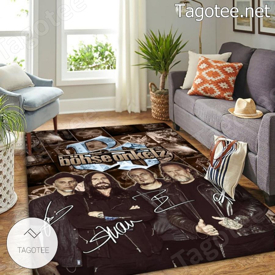 Bohse Onkelz Signatures Rug a