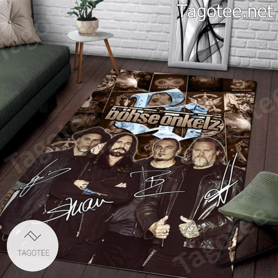 Bohse Onkelz Signatures Rug