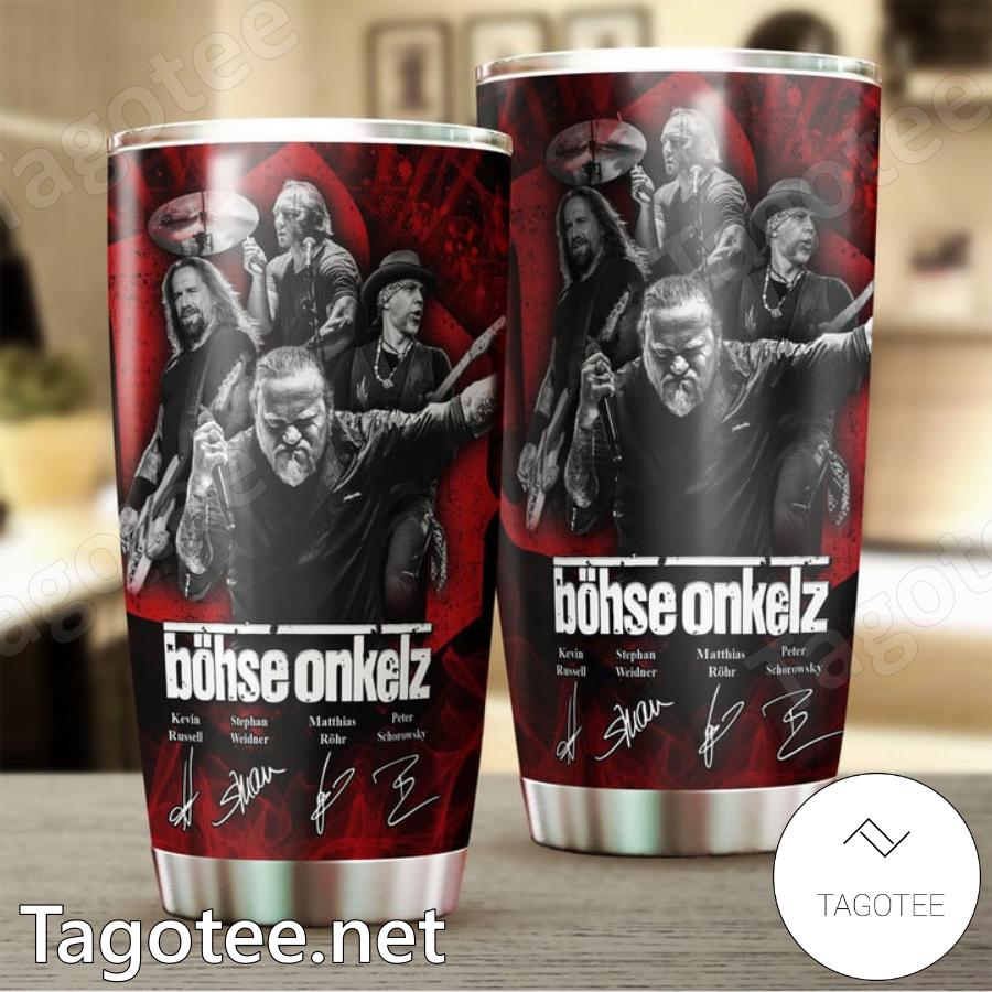 Bohse Onkelz Signatures Tumbler