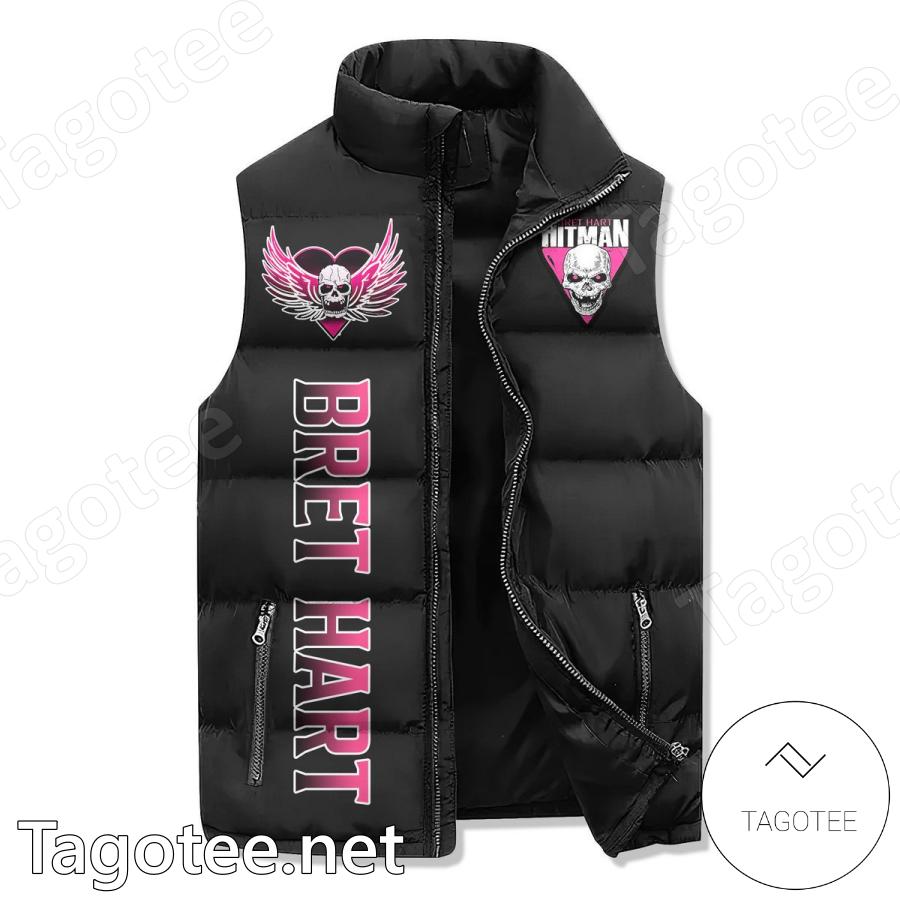 Bret Hart Hitman Sleeveless Puffer Vest a