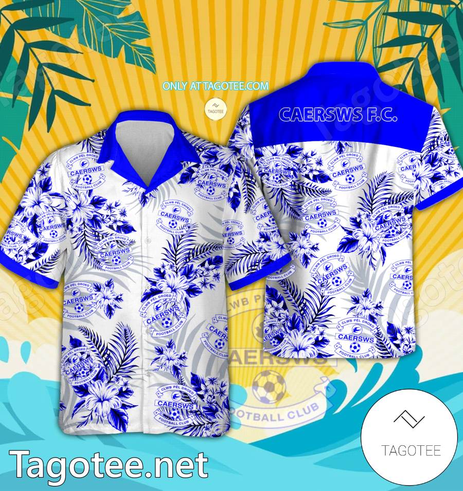 Caersws Danish Superliga Hawaiian Shirt - EmonShop