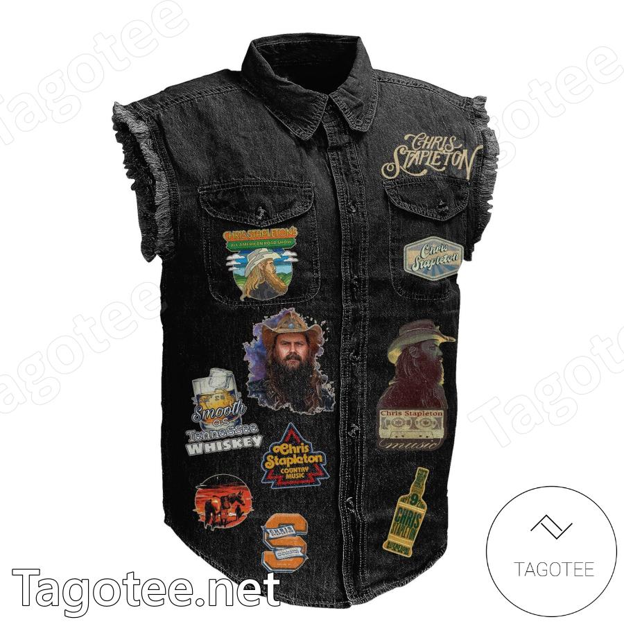 Chris Stapleton Traveller Sleeveless Denim Jacket a