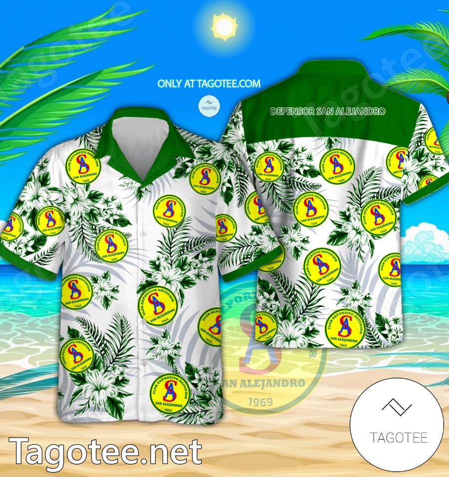 Defensor San Alejandro Danish Superliga Hawaiian Shirt - EmonShop