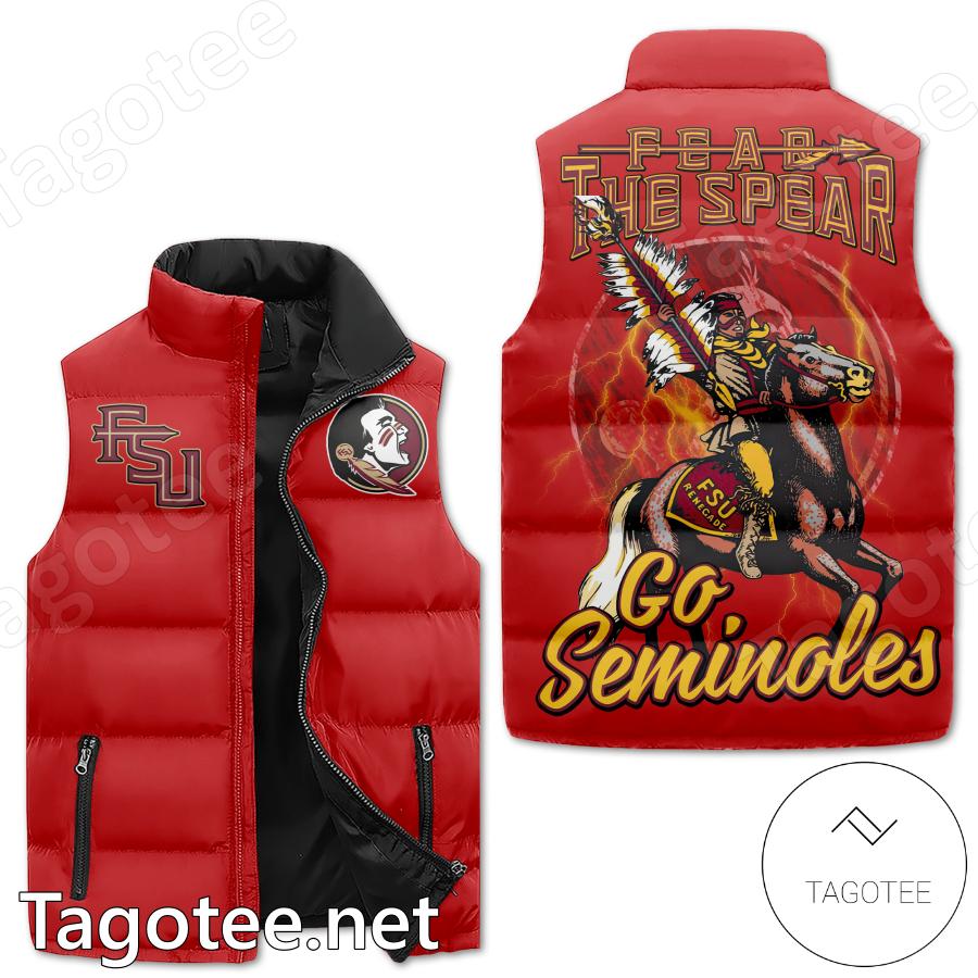 Florida State Seminoles Fear The Spear Puffer Vest