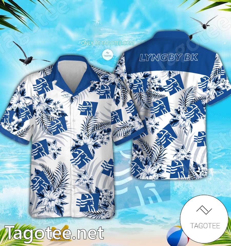 Lyngby Danish Superliga Hawaiian Shirt - EmonShop