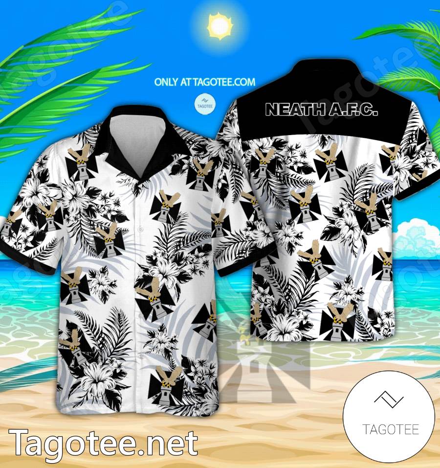 Neath FC Danish Superliga Hawaiian Shirt - EmonShop