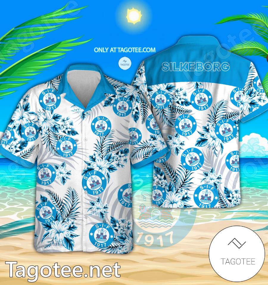 Silkeborg Danish Superliga Hawaiian Shirt - EmonShop