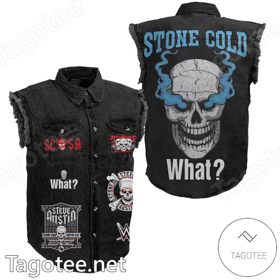 Stone Cold Steve Austin Sleeveless Denim Jacket